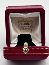 Authentic Empty Red Cartier Ring Box  