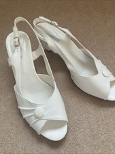 Ladies Italian  White Sandals
