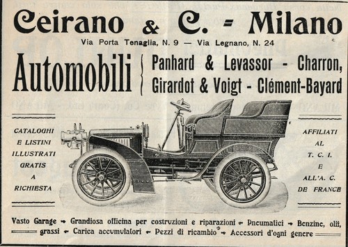 Advertising 1904 ceirano c - advertising,