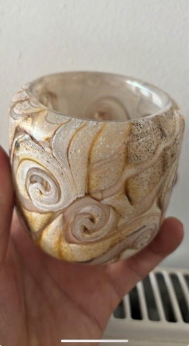 Signed hand blown art glass - hand,
