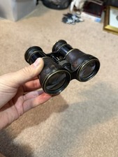 Antique Vintage Rare Marine Field Theatre Settings Triple Optic Binoculars
