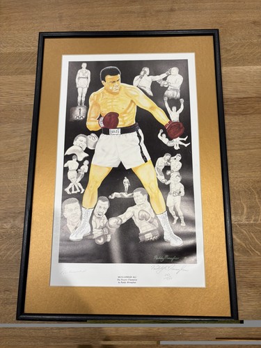 Muhammad ali signed poster coa - muhammad,