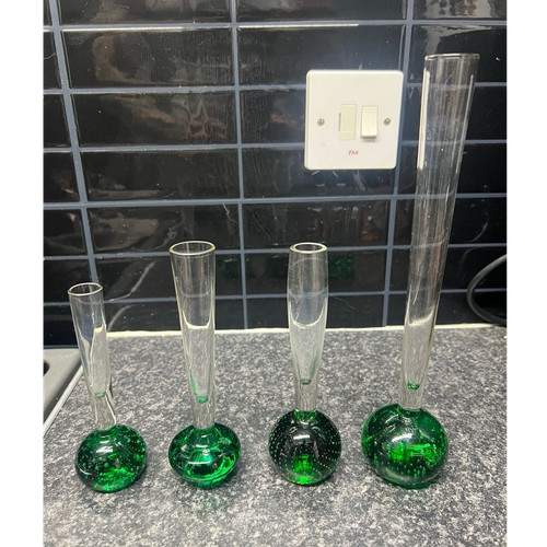 1960s scandinavian green glass - green,