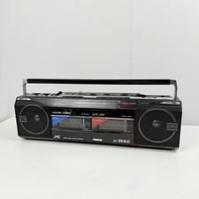 JVC RC-W44 Double Cassette Portable Stereo Made in Japan (Working partly) Retro
