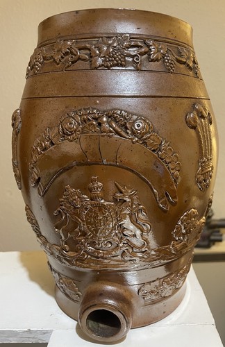 Victorian stoneware salt - victorian,