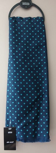 Mens spotted pure silk - m&s,