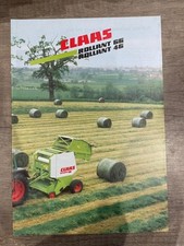 Claas Rollant 66 46 Round Baler A4 Vintage Brochure