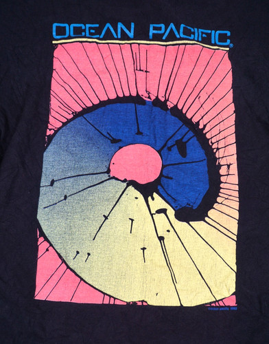 Vintage 80s ocean - op, pacific