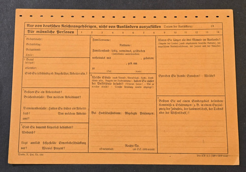 Third reich ww2 german blank - german,