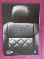 PEUGEOT 207 CC ELLE SALES BROCHURE (PUG 552)