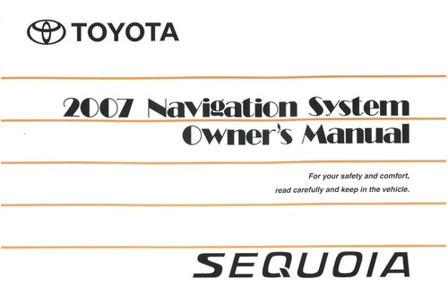 2007 toyota sequoia navigation - 2007,