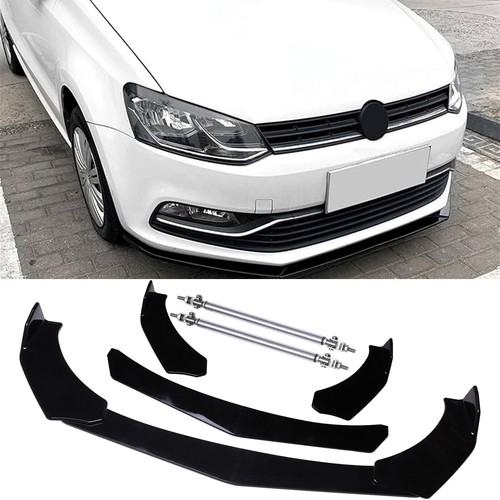 Gloss black front bumper - bumper, lip