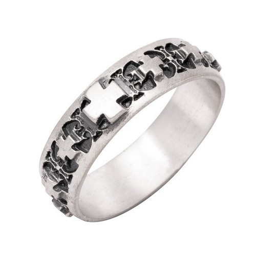 Rosary ring ra085 - ra085, sterling