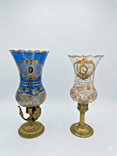 Pair Antique Czech  Bohemian