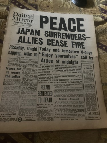 Daily mirror 1945 - mirror, 15/08/1945