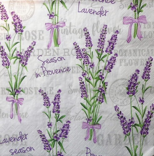 Paper napkins lavender - paper,