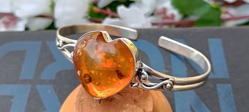 Baltic amber gemstone - gemstone, 925