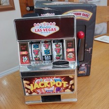 *NEW* Welcome To Fabulous Las Vegas Mini Savings Bank Fruit Machine 