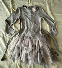 Kate Mack Gray Tull Dress Sz 8