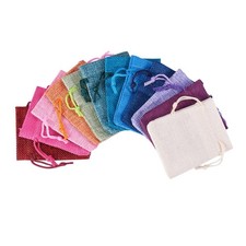  15 Pcs Cotton Gift Bags Small Party Favor Favors Drawstring Pouch