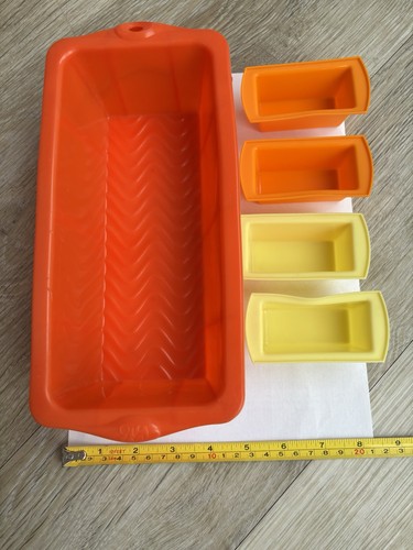 5pc silicone loaf pan - loaf,