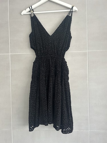 Maje black velvet cut - black,