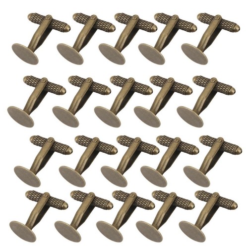 20pcs cufflink blanks round - blanks,