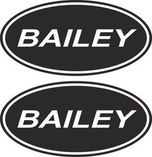 2 x Bailey Vinyl Decals /