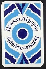 1 x Playing card Advertisement Howson-Algraphy maker of litho plates Print ZR123