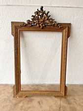 121cm Large 19th C. Ornate Antique Carved Wood /Gesso Gilt Picture /Mirror Frame