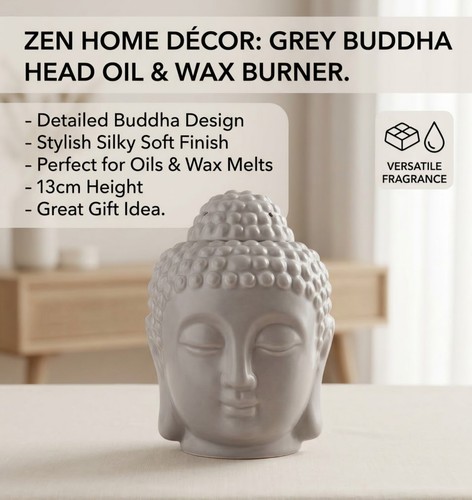 Grey buddha head oil wax - grey,