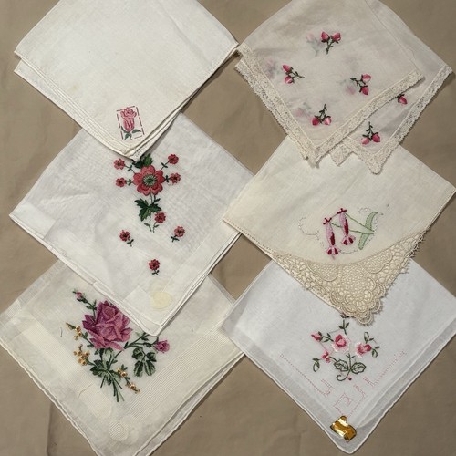 Vtg lot embroidered - of, 6