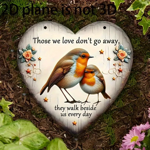 Memorial robin sign artificial - memorial,