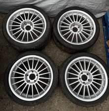 ⭐SET OF BMW ALPINA REPLICA ALLOY WHEELS 18INCH STAGGERED 5X120 WITH TYRES ⭐