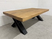 New Furniture Village Bodahl Terra X Leg Oak Coffee Table RRP £1499 Oiled