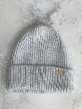 Barbour International Motorcycle Clothing Sparkly Sequin Woolly Hat Womens Grey