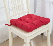 Thick Chair Seat Cushions Pads Square Tie On Garden for Dining Kitchen Chairs