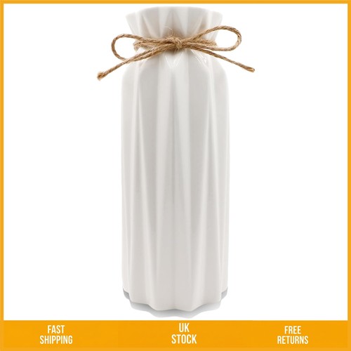 Elegant ribbed white ceramic - elegant,