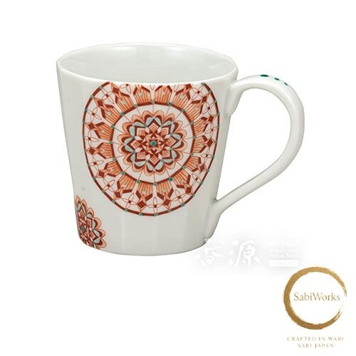 New kutani ware mug red - kutani,