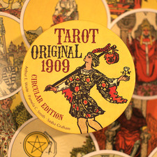 Circular Tarot Cards - Original 1909 Edition – Round Tarot Deck with Guidebook