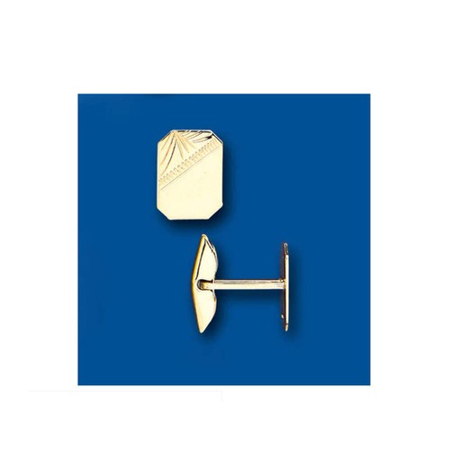 Gold cufflinks solid yellow - gold,