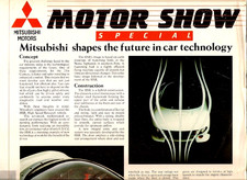 Mitsubishi Range Motorshow 1988 UK Market Foldout Sales Brochure Sapporo Starion