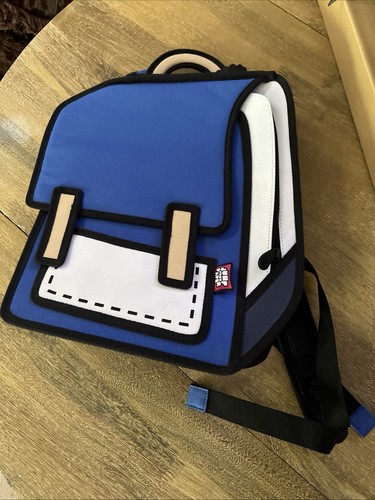 Jump from paper - jump, backpack