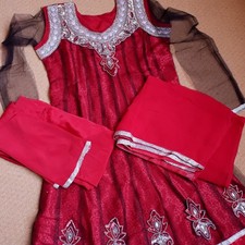 New 3 Piece Net Frock Suit