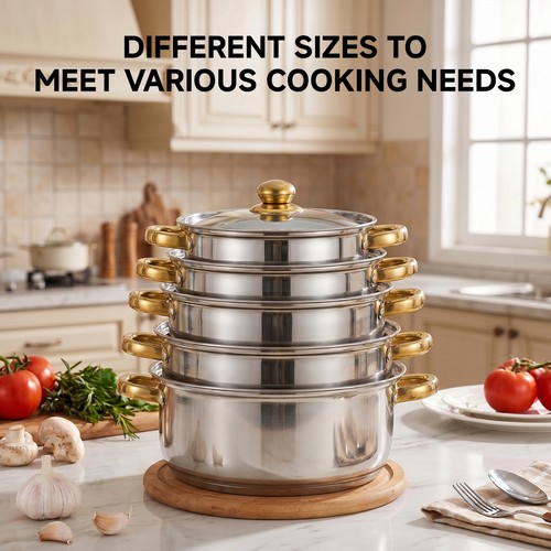 Large 5pcs set - 5pcs/set, stainless