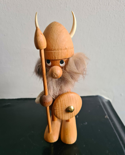 Swedish souvenir wooden viking - wooden,