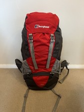 Berghaus Torridon A Trek 65L Hiking Rucksack Backpack Bag Red With Rain Cover