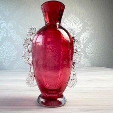 Antique Hand Blown Cranberry