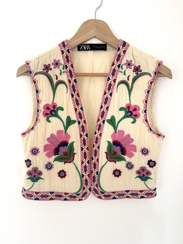 Zara embroidered cotton - zara,