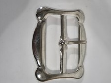 10pcs, 50mm Wide Single Prong Chrome Finshed Retro  Design Belt Buckle UK Seller